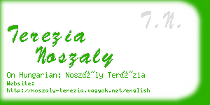 terezia noszaly business card